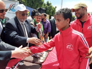 مركز النور للمكفوفين يحصد الترتيب الأول  في البطولة الثالثة لألعاب القوى لذوي الاعاقة